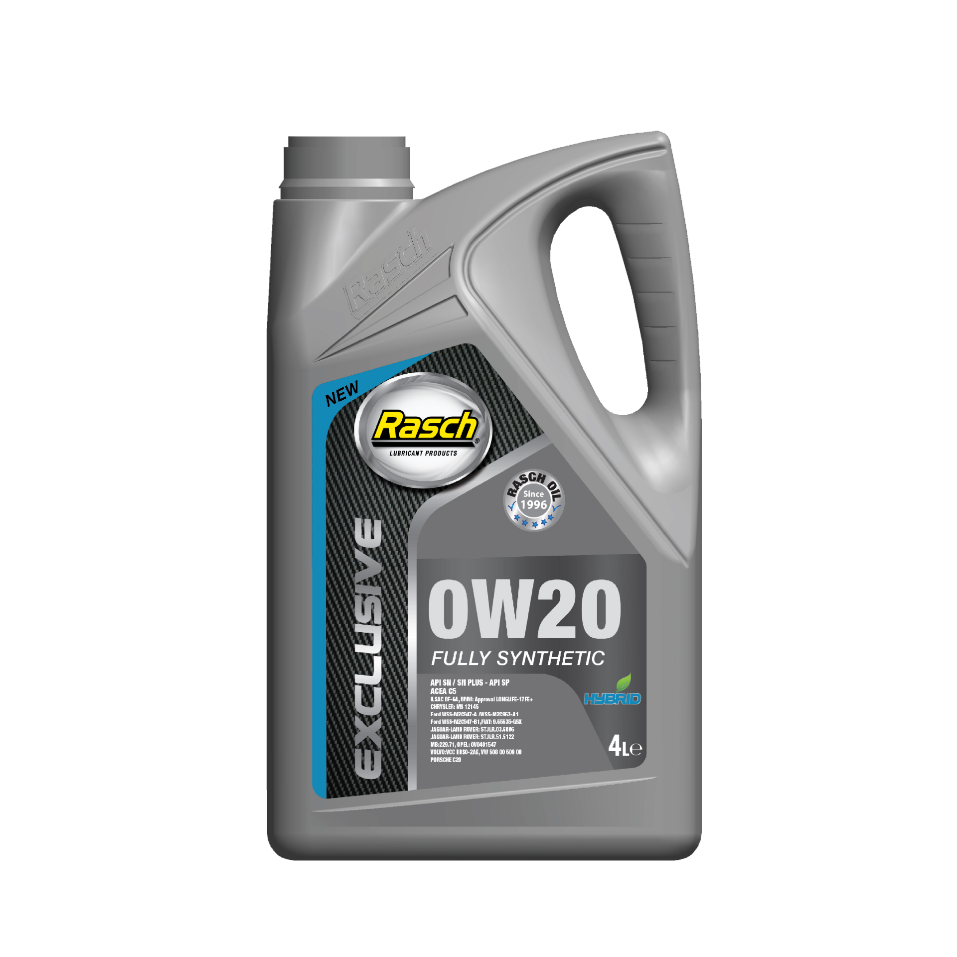 RASCH EXCLUSIVE HYBRID 0W20 SN - 4LT