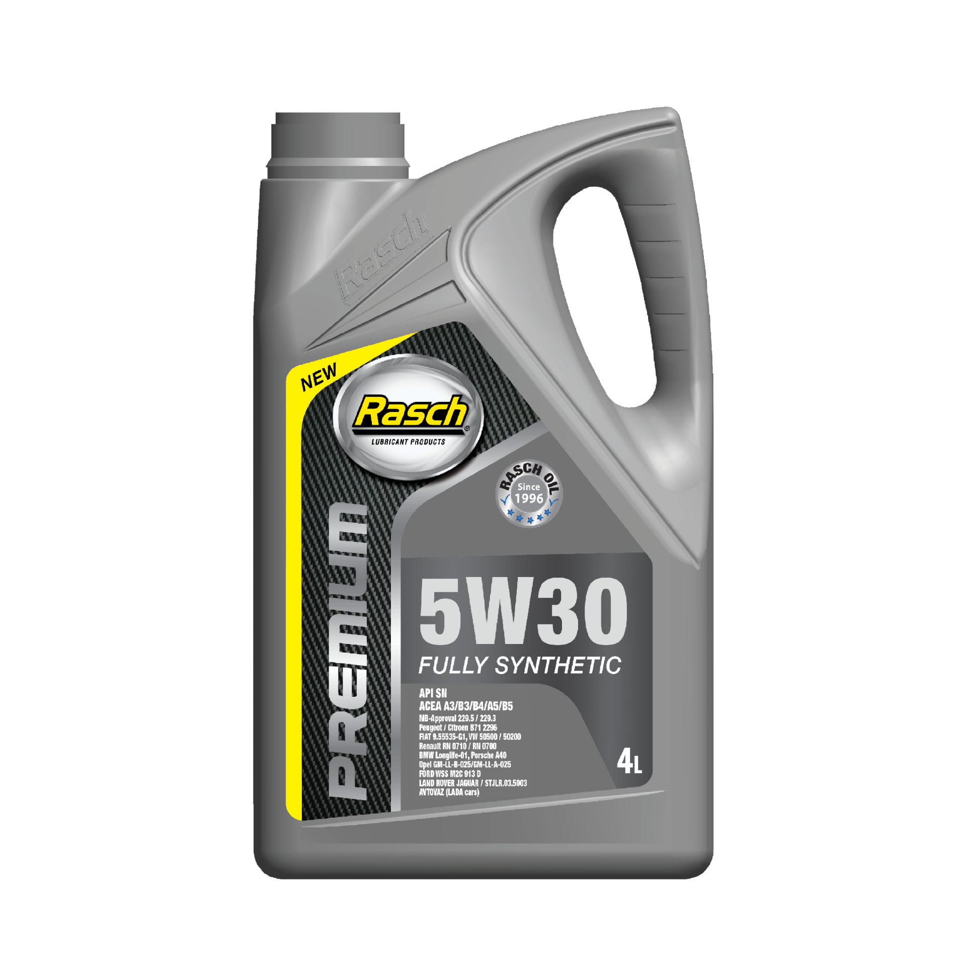 RASCH PREMIUM YELLOW 5W30 SN - 4LT