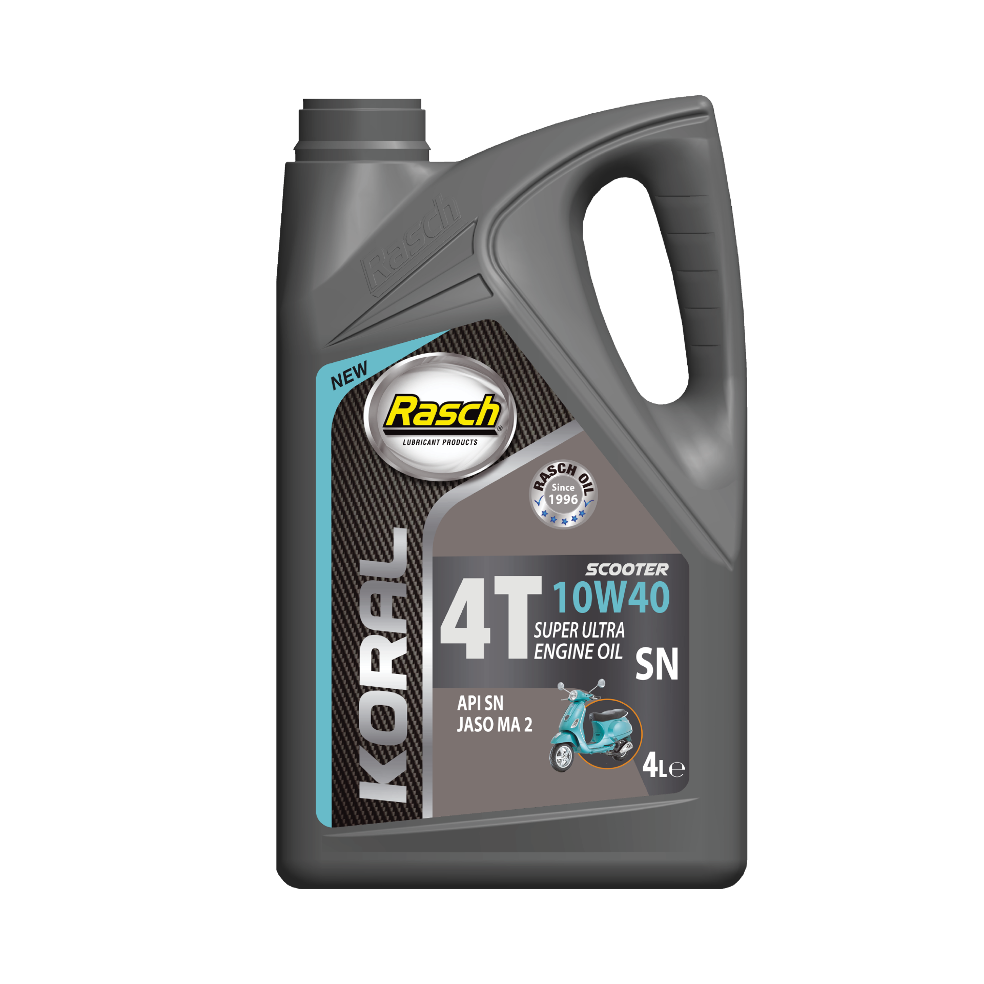 RASCH KORAL 4T 10W40 SN SCOOTER - 4LT