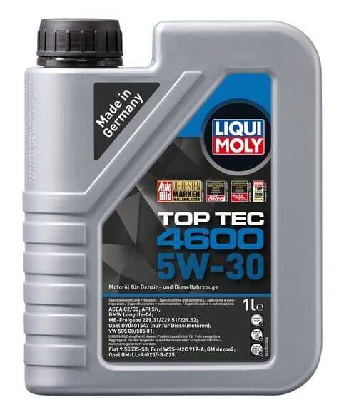 LIQUI MOLY 5W30 Motor Yağı Tam Sentetik TOP TEC 4600 1 Litre (2315)