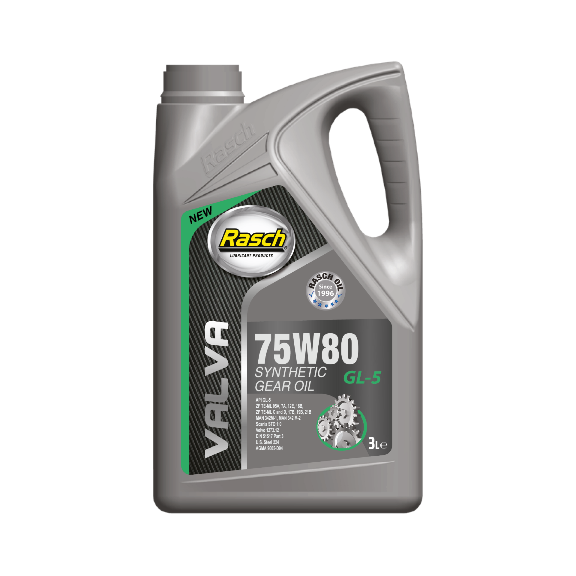 RASCH VALVA GEAR OIL 75W80 GL-5 SYNT - 3LT
