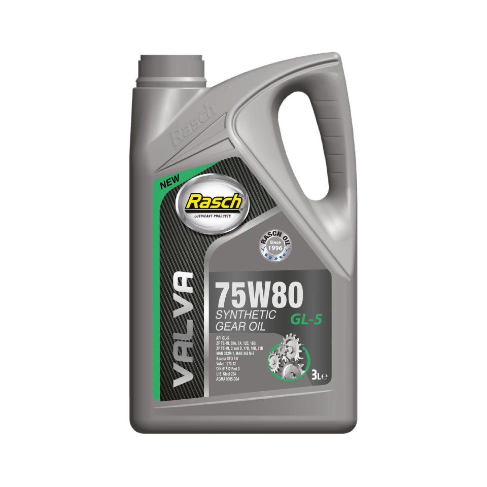RASCH VALVA GEAR OIL 75W80 GL-5 SYNT - 3LT