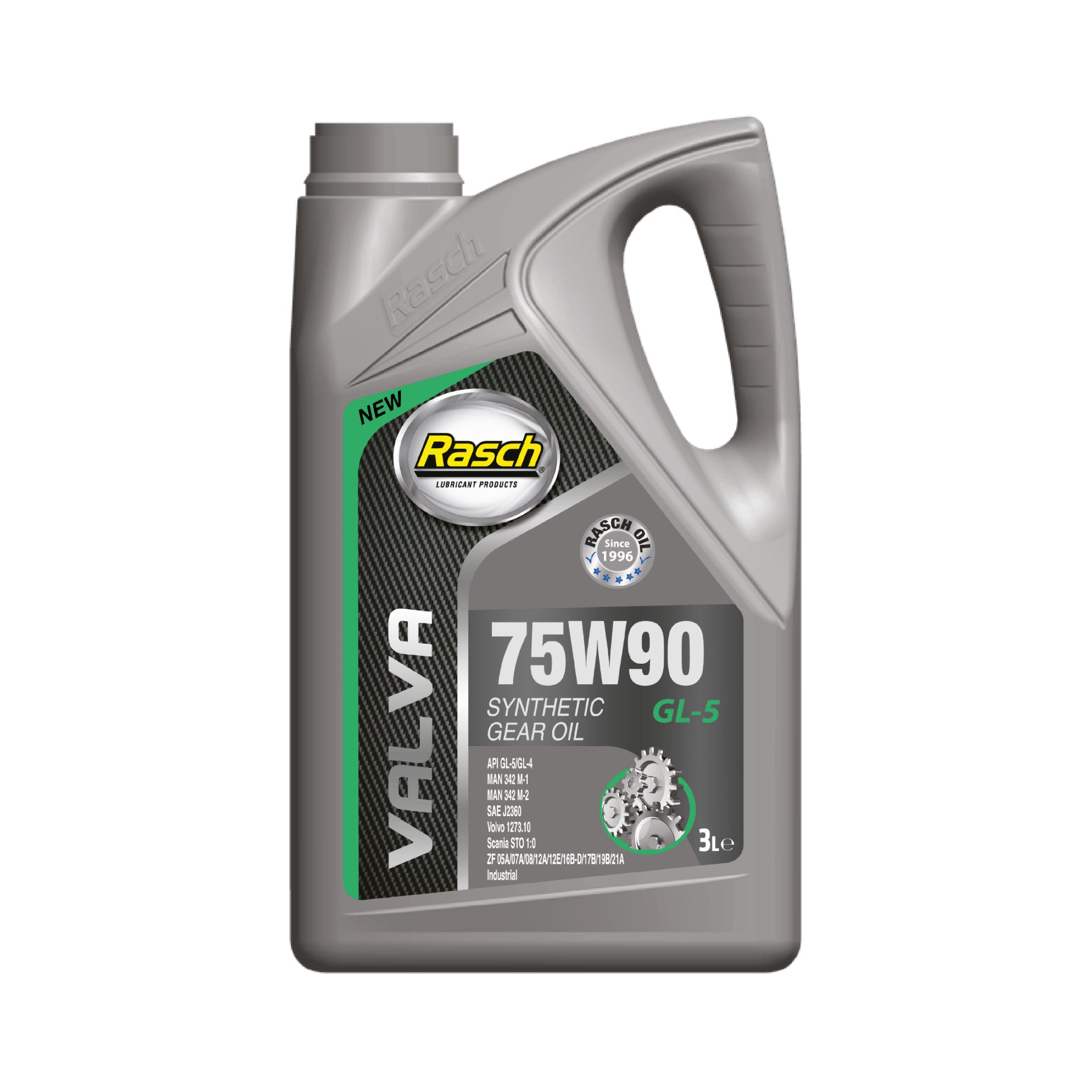 RASCH VALVA GEAR OIL 75W90 GL-5 SYNT - 3LT