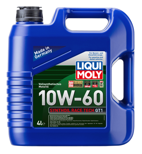 LIQUI MOLY 10W60 Motor Yağı Synthoil Race Tech GT1 4 Litre (7535)