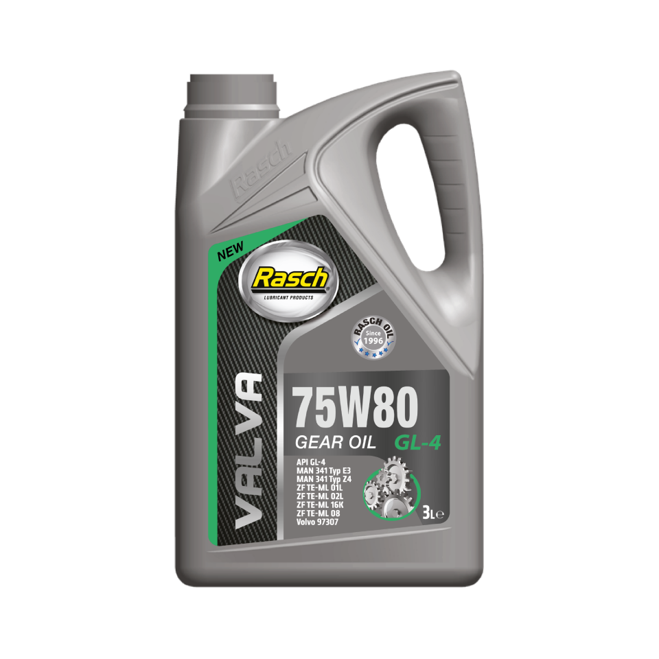 RASCH VALVA GEAR OIL 75W80 GL-4 - 3LT