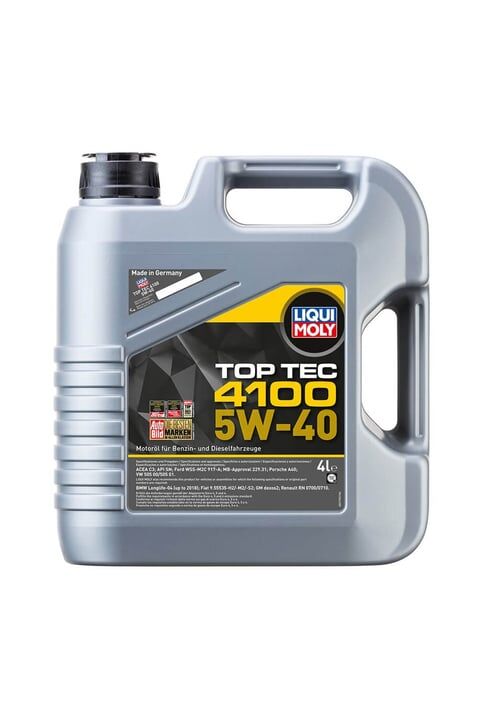 LIQUI MOLY 5W40 Motor Yağı TOP TEC 4100 Tam Sentetik 4 Litre (2195)
