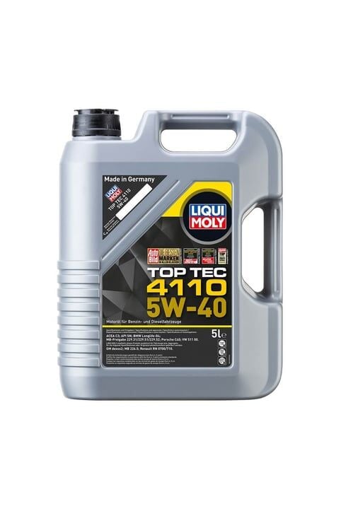 LIQUI MOLY 5W40 Motor Yağı TOP TEC 4110 Tam Sentetik 5 Litre (21479)