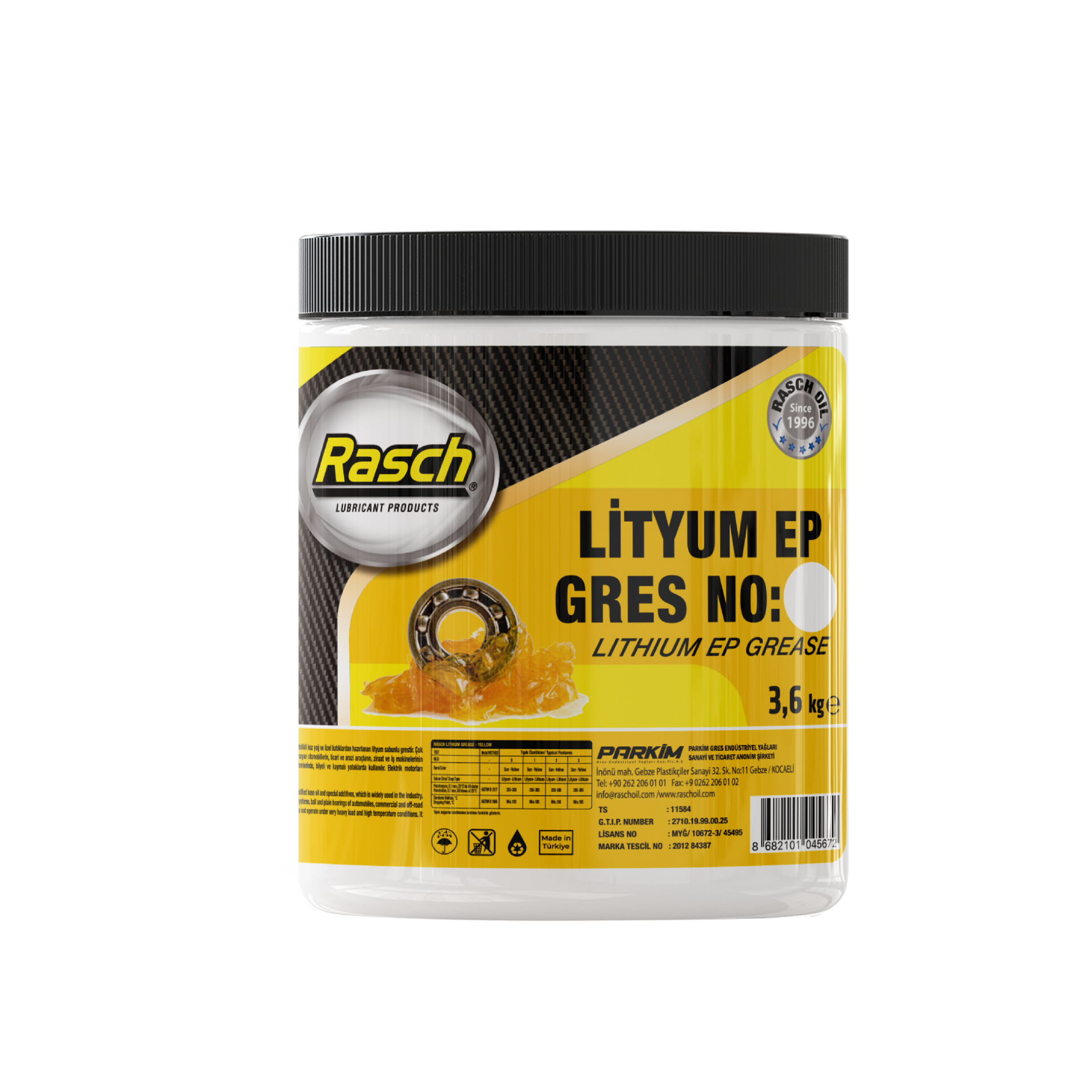 RASCH LİTYUM GRES - 3.6KG