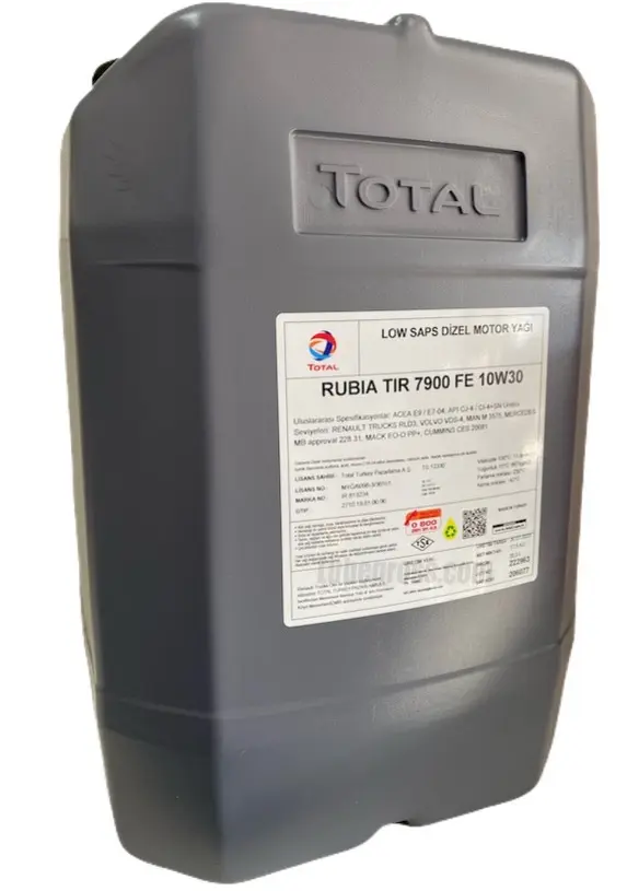 TOTAL Rubia TIR 7400 FE 10W-30 - 20KG Motor Yağı