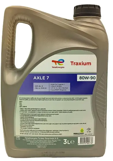 TOTAL Transmission Axle 7 80W-90 - 3LT Şanzıman Yağı