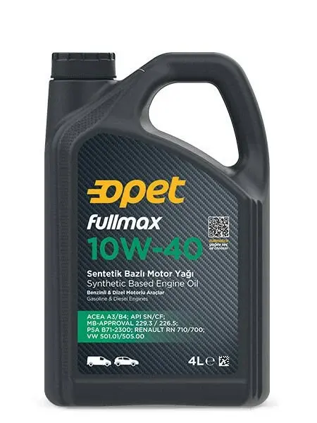 OPET Fullmax 10W-40 - 4LT Motor Yağı