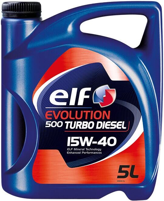 ELF EVOLUTION 500 TURBO DIESEL 15W-40 - 5LT