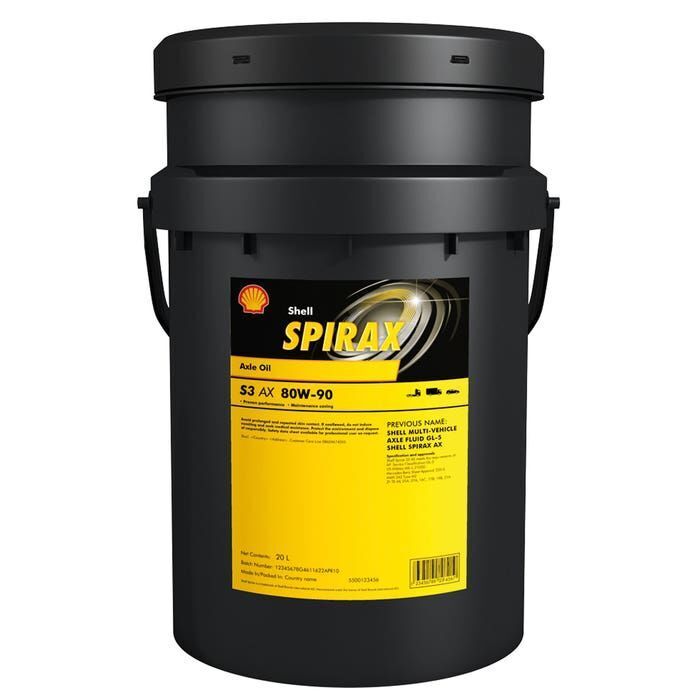 SHELL Spirax S3 AX 80W-90 - 20KG