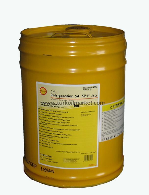 SHELL Refrigeration Oil S4 FR-F 32 - 20KG Kompresör Yağı